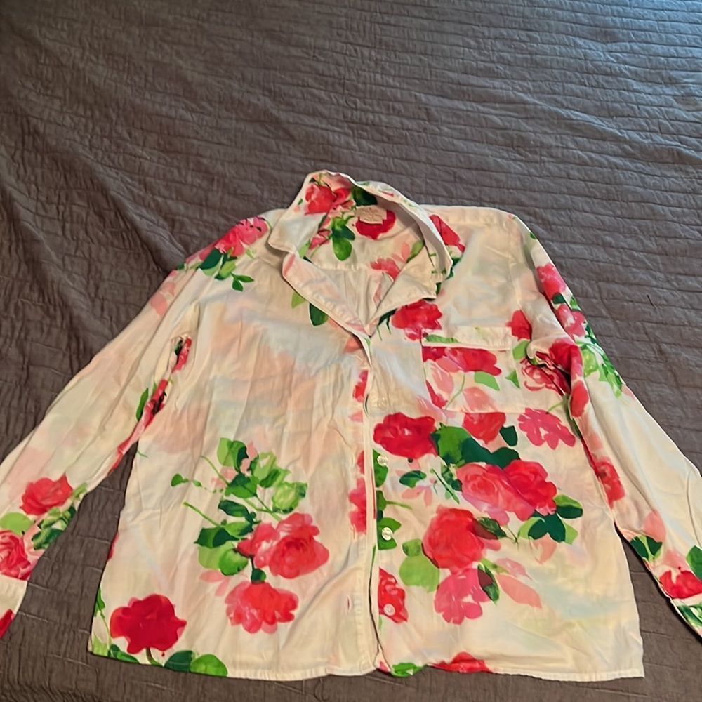Kate spade floral pajama top